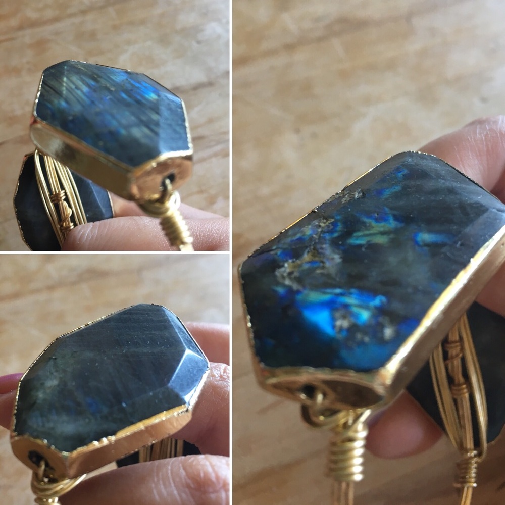 Iridescent Black Bourbon and Boweties Bracelet NIB